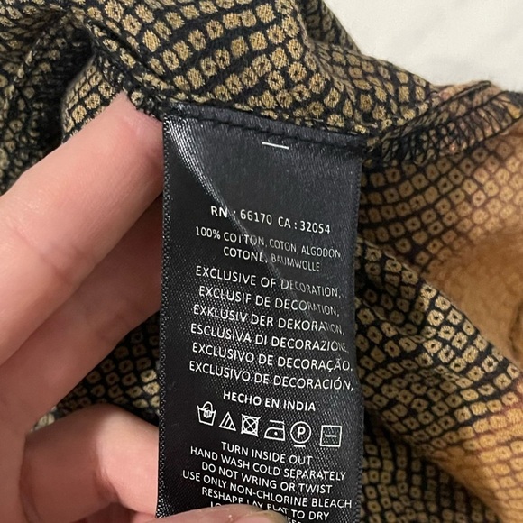 Anthropologie Akemi + Kin Brown Ombre Sequined Peplum Tank Top Size Small - Picture 7 of 7